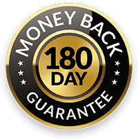 CitrusBurn 180-day money-back guarantee badge